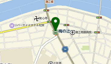 梅の辻の地図画像