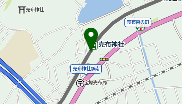 売布神社の地図画像