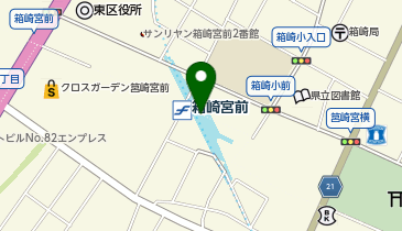 箱崎宮前の地図画像