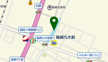 箱崎九大前の地図画像