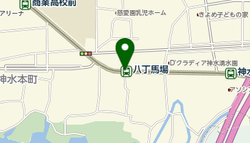 八丁馬場の地図画像