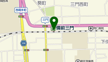 備前三門の地図画像
