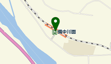 備中川面の地図画像