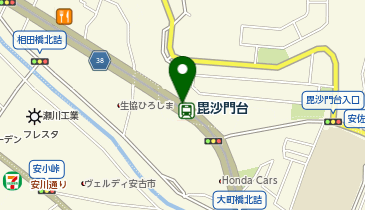 毘沙門台の地図画像