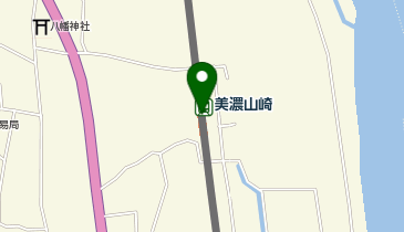 美濃山崎の地図画像