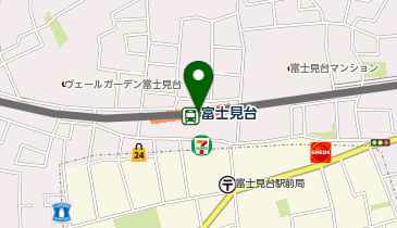 富士見台の地図画像