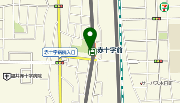 赤十字前の地図画像