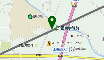 福島学院前の地図画像