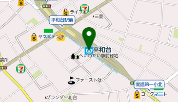 平和台(東京都)の地図画像