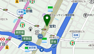 宝町(東京都)の地図画像
