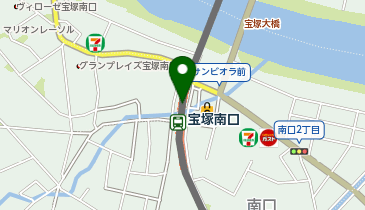 宝塚南口の地図画像