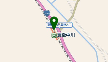 豊後中川の地図画像