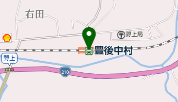 豊後中村の地図画像