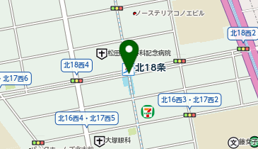 北18条の地図画像