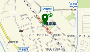 北鴻巣の地図画像