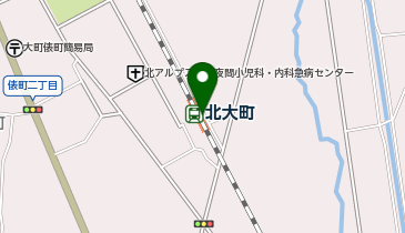 北大町の地図画像