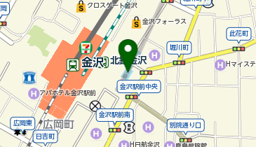 北鉄金沢の地図画像