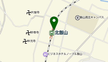 北飯山の地図画像