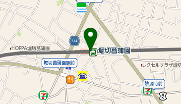 堀切菖蒲園の地図画像