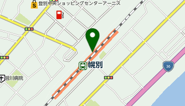 幌別の地図画像