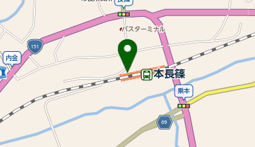 本長篠の地図画像