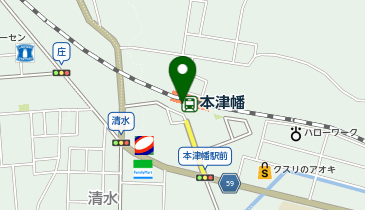 本津幡の地図画像