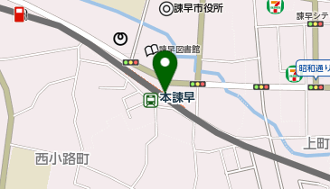 本諫早の地図画像