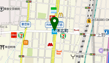 末広町(東京都)の地図画像