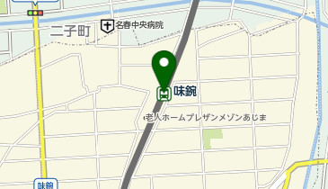 味鋺の地図画像