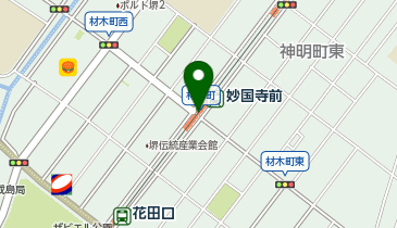 妙国寺前の地図画像