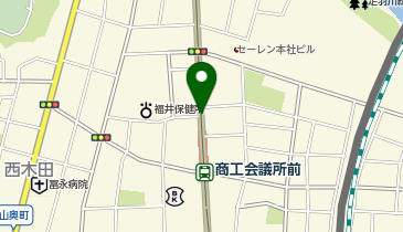 商工会議所前の地図画像