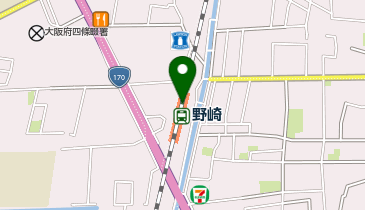 野崎(大阪府)の地図画像