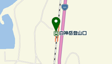 白神岳登山口の地図画像