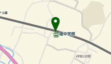 陸中宇部の地図画像