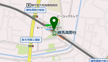 練馬高野台の地図画像