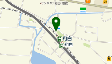 和白の地図画像