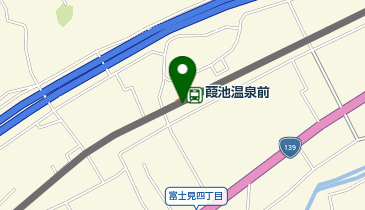 葭池温泉前の地図画像