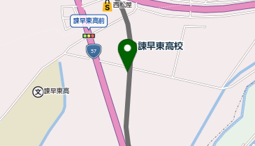 諫早東高校の地図画像