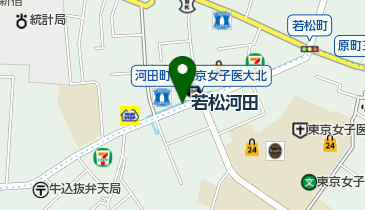 若松河田の地図画像