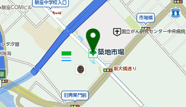 築地市場の地図画像