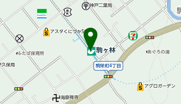 駒ヶ林の地図画像