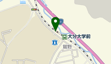 大分大学前の地図画像