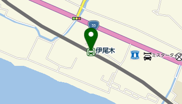 伊尾木の地図画像