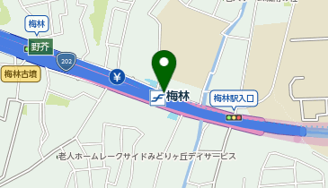 梅林(福岡県)の地図画像