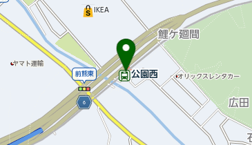 公園西の地図画像