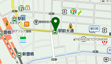 駅前大通の地図画像