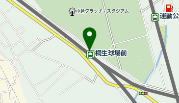 桐生球場前の地図画像