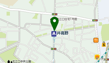 井高野の地図画像