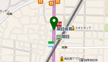 関目成育の地図画像