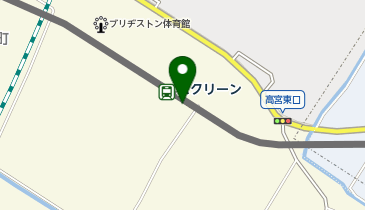 スクリーンの地図画像